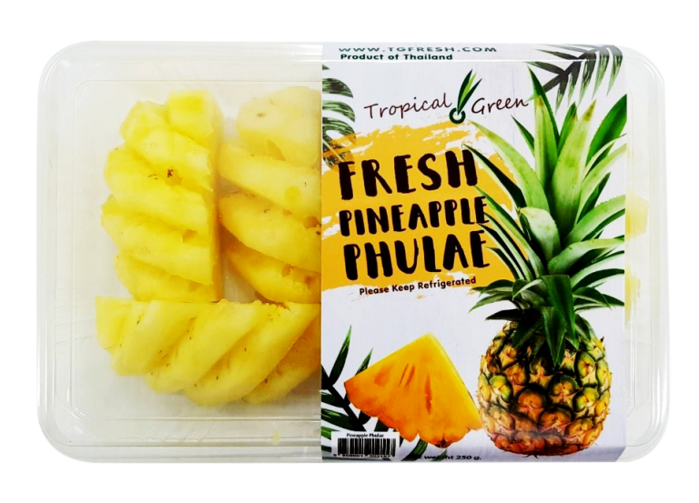 Fresh cut pineapple