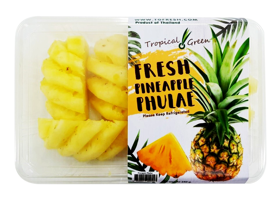 Fresh cut pineapple